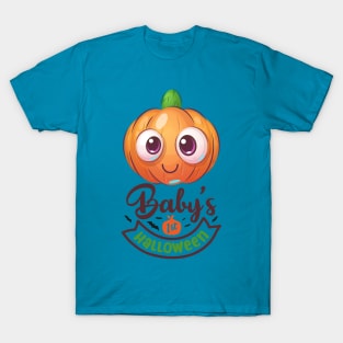 Baby's First Halloween Cute Pumpkin T-Shirt